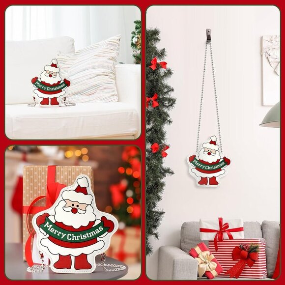 Christmas Purse, Santa Handbag, Festive Holiday Small Tote  Santa Shaped Crossbody Purse Women\'s Holiday Bag Cute Xmas Shoulder Bag